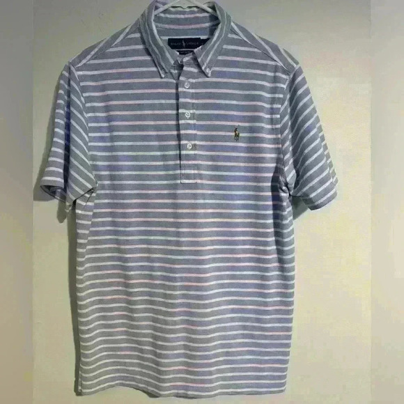 Ralph Lauren Other - Men’s M Ralph Lauren Polo golf shirt blue/white EUC